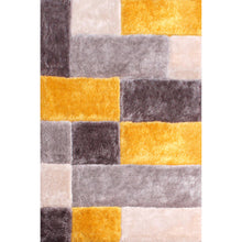 Load image into Gallery viewer, Yellow Gray Box Stylish Shaggy Carpet/Mat/Rug