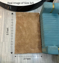 Load image into Gallery viewer, Ultra-Soft Beige Microfiber Shaggy Rug – Premium High-Pile Plush Area Carpet for Living Room & Bedroom
