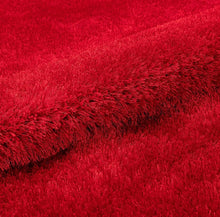 Load image into Gallery viewer, Premium Ultra-Soft Microfiber Red Shaggy Carpet | Non-Slip Plush Fluffy Floor Rug for Living Room, Bedroom & Home Decor
