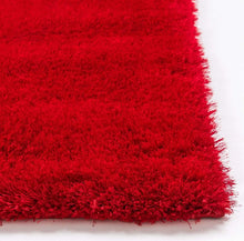 Load image into Gallery viewer, Premium Ultra-Soft Microfiber Red Shaggy Carpet | Non-Slip Plush Fluffy Floor Rug for Living Room, Bedroom & Home Decor