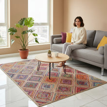 Load image into Gallery viewer, Braided Natural Multicolor geometric jute hand-woven Area Rug