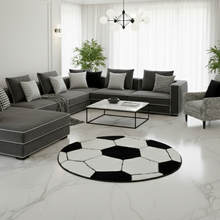 Load image into Gallery viewer, Football Modern Design - Premium Soft Latest Round Shaggy Rug