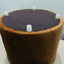 Load image into Gallery viewer, Round Utility Padded Stool/ Ottoman - 4 Leg, Golden color