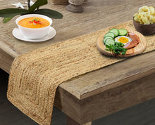 Load image into Gallery viewer, Table Runner, Braided Handmade Natural Color Handwoven Rectangular Mat for Dining Table ( Beige, 54x12 inches)