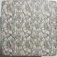 Load image into Gallery viewer, Small Chowki/Stool Square Utility Padded Natural Finish - Gray/white (4-Leg)