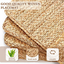 Load image into Gallery viewer, Beige Squire Hand Braided Table Mats - 15” Diameter - 38cm