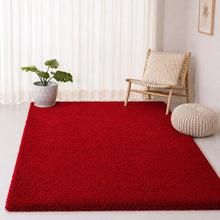 Load image into Gallery viewer, Premium Ultra-Soft Microfiber Red Shaggy Carpet | Non-Slip Plush Fluffy Floor Rug for Living Room, Bedroom & Home Decor