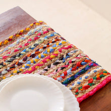 Load image into Gallery viewer, Table Runner, Braided Handmade Handwoven for Dining Table ( Multicolor , 54x12 inches)