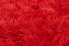 Load image into Gallery viewer, Red Faux Fur Rug, Luxury Fluffy Rugs