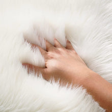 Load image into Gallery viewer, White Bedside Faux Fur Runner, Luxury Fluffy Runner - 60x150 Cm