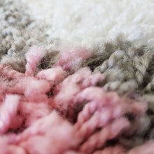 Load image into Gallery viewer, Pink With Grey - Premium Round Shaggy Rug