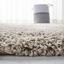 Load image into Gallery viewer, Premium Soft Modern Round Shaggy Rug - ivory & Beige