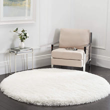 Load image into Gallery viewer, Premium Soft Modern Round Shaggy Rug - White