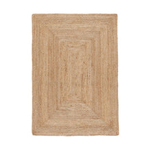 Load image into Gallery viewer, Natural Jute Mat Rug Furnish Décor Striped Rectangular Design