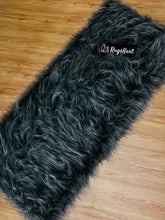 Load image into Gallery viewer, Grey Bedside Faux Fur Runner, Luxury Fluffy Runner - 60x150 Cm
