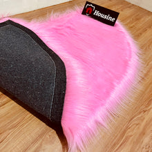 Load image into Gallery viewer, Pink Round Faux Fur Rug, Luxury Fluffy Area Rug - 80x80 cm