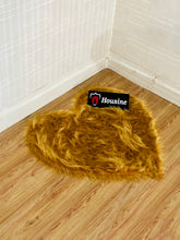 Load image into Gallery viewer, Golden Heart Faux Fur Rug, Luxury Fluffy Area Rug - 80x80 cm