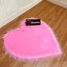 Load image into Gallery viewer, Pink Heart Faux Fur Rug, Luxury Fluffy Area Rug - 80x80 cm