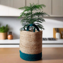 Load image into Gallery viewer, Jute & Green - Planter Pots/Storage Basket