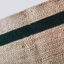 Load image into Gallery viewer, Braided Natural Jute & Black Cotton Bed-side Runner