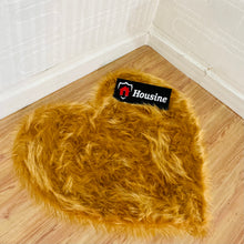 Load image into Gallery viewer, Golden Heart Faux Fur Rug, Luxury Fluffy Area Rug - 80x80 cm
