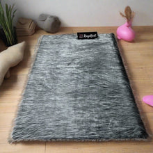 Load image into Gallery viewer, Gray Multi Faux Fur Rug, Luxury Fluffy Rugs