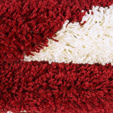Load image into Gallery viewer, Ivory & Red Football - Premium Soft Latest Round Shaggy Rug