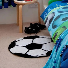 Load image into Gallery viewer, Football Modern Design - Premium Soft Latest Round Shaggy Rug