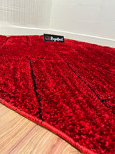 Load image into Gallery viewer, Red 3D Multi Premium Modern Shaggy Rug