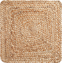 Load image into Gallery viewer, Jute Squre Hand Braided Table Mats - 15” Diameter - 38cm