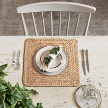 Load image into Gallery viewer, Jute Squre Hand Braided Table Mats - 15” Diameter - 38cm