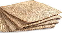 Load image into Gallery viewer, Jute Squre Hand Braided Table Mats - 15” Diameter - 38cm