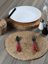 Load image into Gallery viewer, Natural Jute Hand Braided Table Mats - 15” Diameter - 38cm