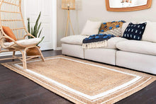 Load image into Gallery viewer, Braided Jute Collection Classic Hand Woven with Coastal Design Area Rug