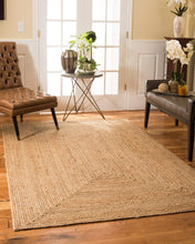 Load image into Gallery viewer, Braided Natural Jute Rectangle Collection Classic Hand Woven Area Rug