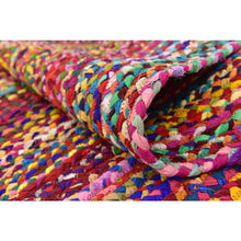 Load image into Gallery viewer, Braided Multi Cotton Collection Classic Hand Woven Area carpet