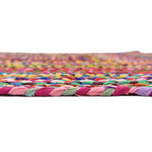 Load image into Gallery viewer, Braided Multi Cotton Collection Classic Hand Woven Area carpet