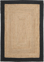 Load image into Gallery viewer, Braided Natural Jute with Black Cotton