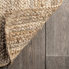 Load image into Gallery viewer, Braided Natural Jute Plain Pattern Area Rug