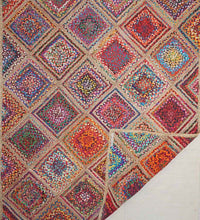 Load image into Gallery viewer, Braided Natural Multicolor geometric jute hand-woven Area Rug