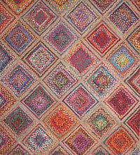Load image into Gallery viewer, Braided Natural Multicolor geometric jute hand-woven Area Rug