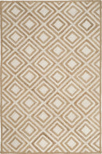 Load image into Gallery viewer, Braided Natural White geometric jute hand-woven Area Rug