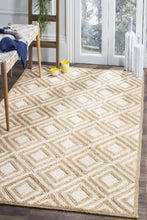 Load image into Gallery viewer, Braided Natural White geometric jute hand-woven Area Rug