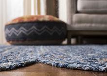 Load image into Gallery viewer, Braided Denim & Jute Collection Classic Hand Woven Area Rug