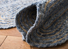 Load image into Gallery viewer, Braided Denim & Jute Collection Classic Hand Woven Area Rug