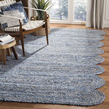 Load image into Gallery viewer, Braided Denim & Jute Collection Classic Hand Woven Area Rug