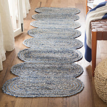Load image into Gallery viewer, Braided Denim & Jute Collection Classic Hand Woven Area Rug