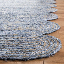 Load image into Gallery viewer, Braided Denim & Jute Collection Classic Hand Woven Area Rug
