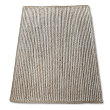 Load image into Gallery viewer, Natural Jute with White cotton Classic Hand Woven Area Rug