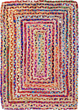 Load image into Gallery viewer, Braided Natural Jute & Multi Cotton 2 feet x 3 feet - Door Mat